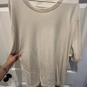 Old Navy Men's Short Sleeve Cream Tee